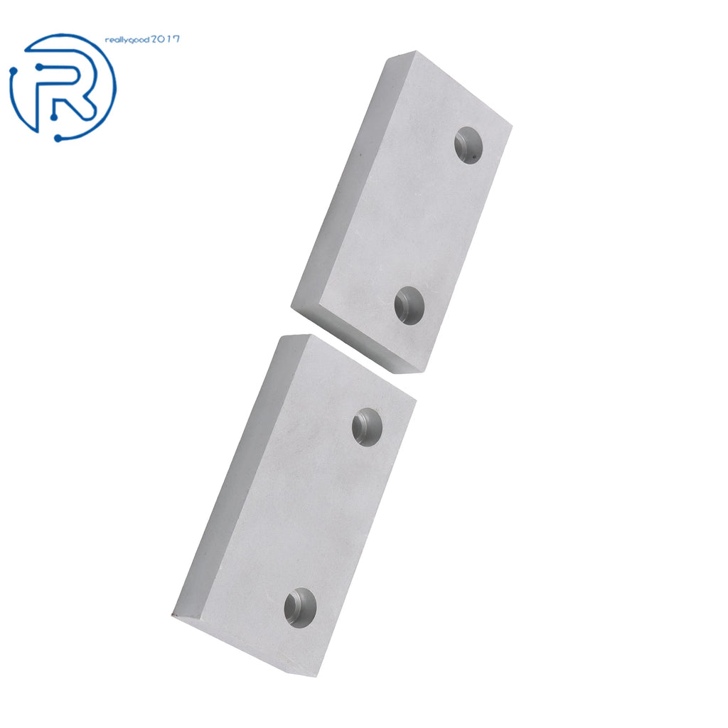 Set of 2 Machinable Soft Clamps for 6" Mill Vise (6In×3In×1In) Aluminum