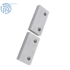 Set of 2 Machinable Soft Clamps for 6" Mill Vise (6In×3In×1In) Aluminum