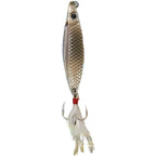 S Shaped Spoon Bait with Treble Hook for Saltwater & Freshwater Fishing