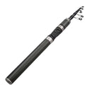 2X Ultra Short Telescopic Fishing Rod Carbon Fiber 180cm