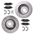 Front Vented Brake Rotors with Pads for Infiniti JX35 QX60/Nissan Pathfinder (2013–2017)