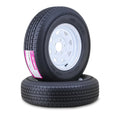 2 Free Country Trailer Tire Rim ST215/75R14 8-Ply 5 Lug White Spoke