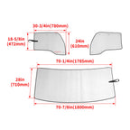 Set of 2 Sunshades for Kenworth T880 (2011-2025)
