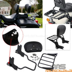 Sissy Bar Backrest Luggage Rack for Harley Electra Glide, Street Glide (2009-2023)