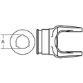 S.6100 PTO Tube Yoke for U/J Size: 27 x 74.5mm, Ref: 12507