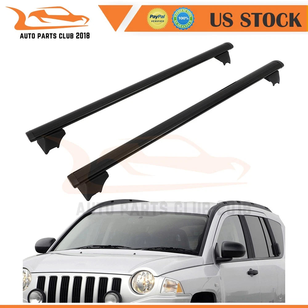 Aluminum Cross Bar Cargo Carrier for Jeep Compass (2008–2010)