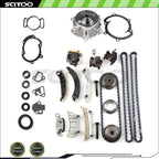 Timing Chain Kit with Cover Gasket & Water Pump for Chevrolet GMC Cadillac Buick (3.0L)
