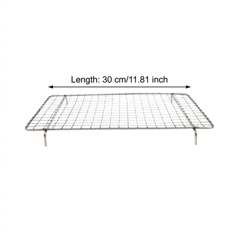 Magnetic Design Barbecue Tool Set of 4 Stainless Steel Fine Mesh Grilling