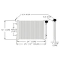 Replacement A/C Condenser For 2005-2007 Chrysler Town & Country