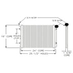 Replacement A/C Condenser For 2005-2007 Chrysler Town & Country