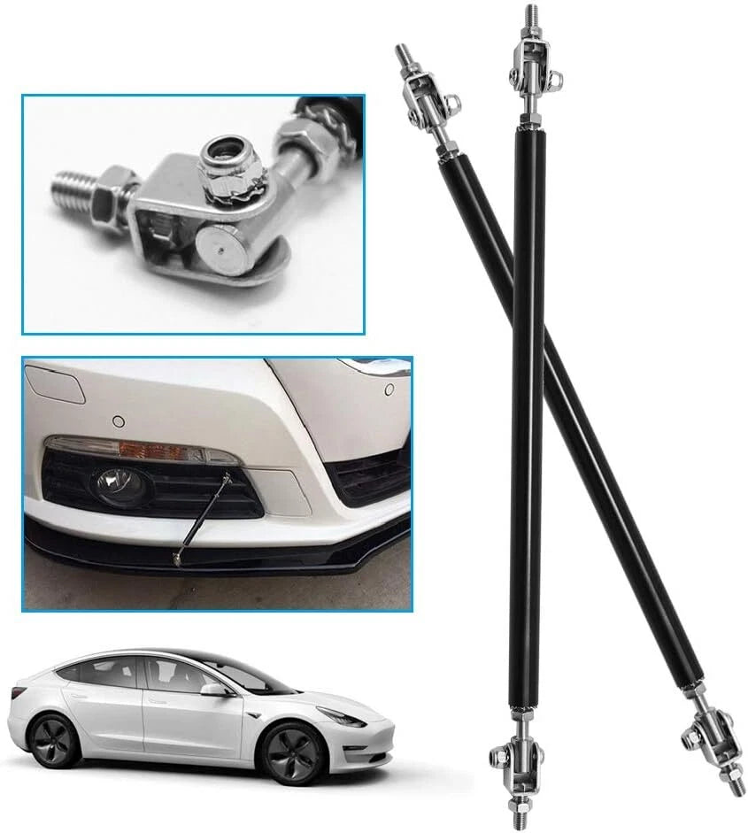 2X Adjustable Front Bumper Lip Splitter Strut Rod for Universal Fit