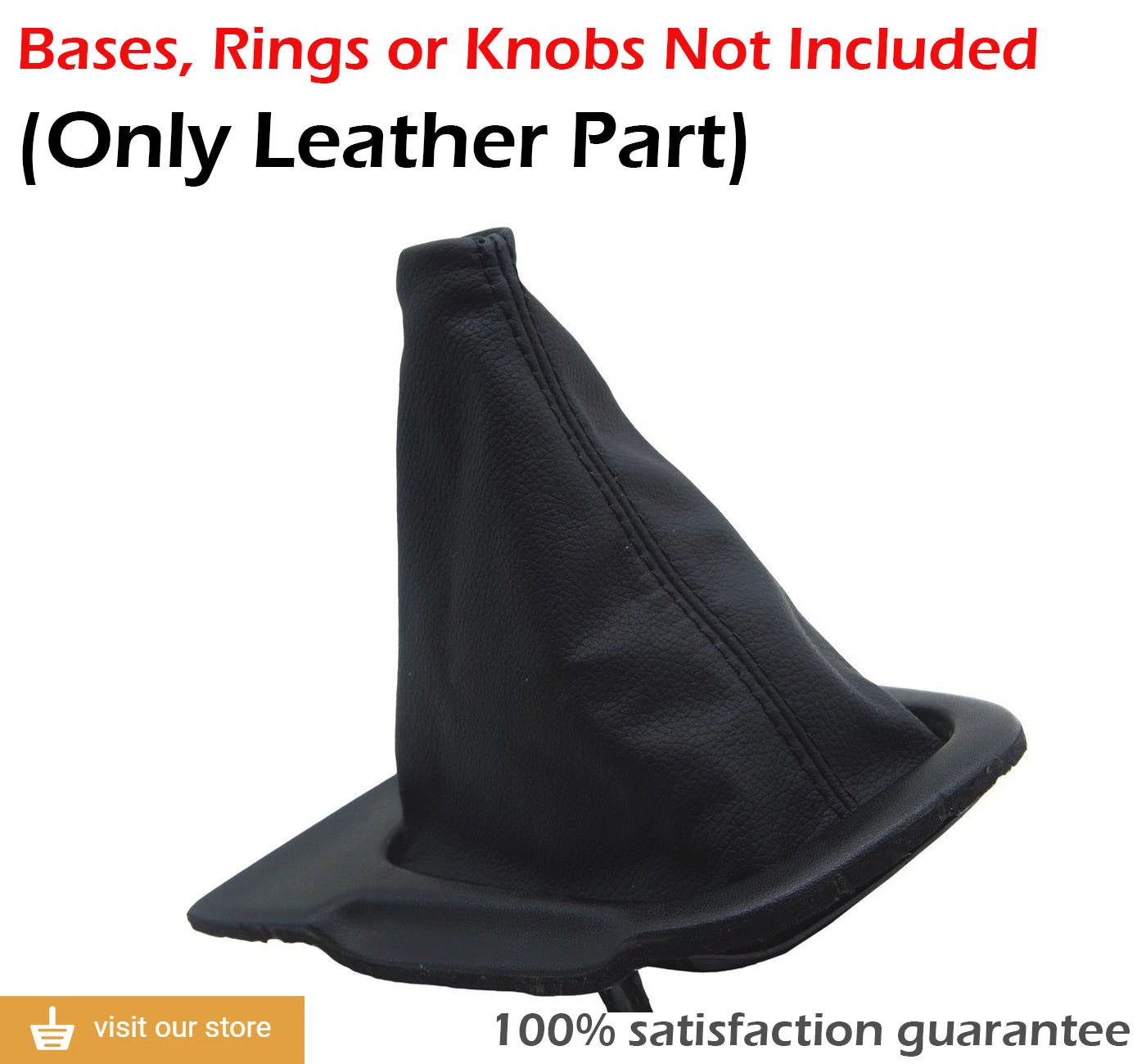 Manual Shift Boot for Nissan Silvia 240SX (1994–1998) Black Leather Synthetic