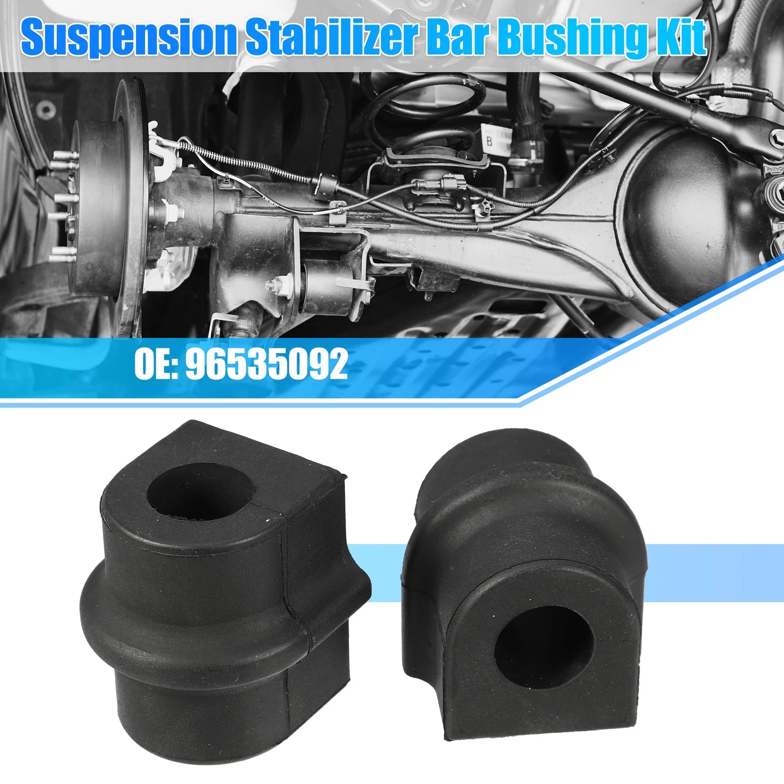 2 Pcs Suspension Stabilizer Bar Bushings No. 96535092 for Chevrolet Aveo (2004–2011)