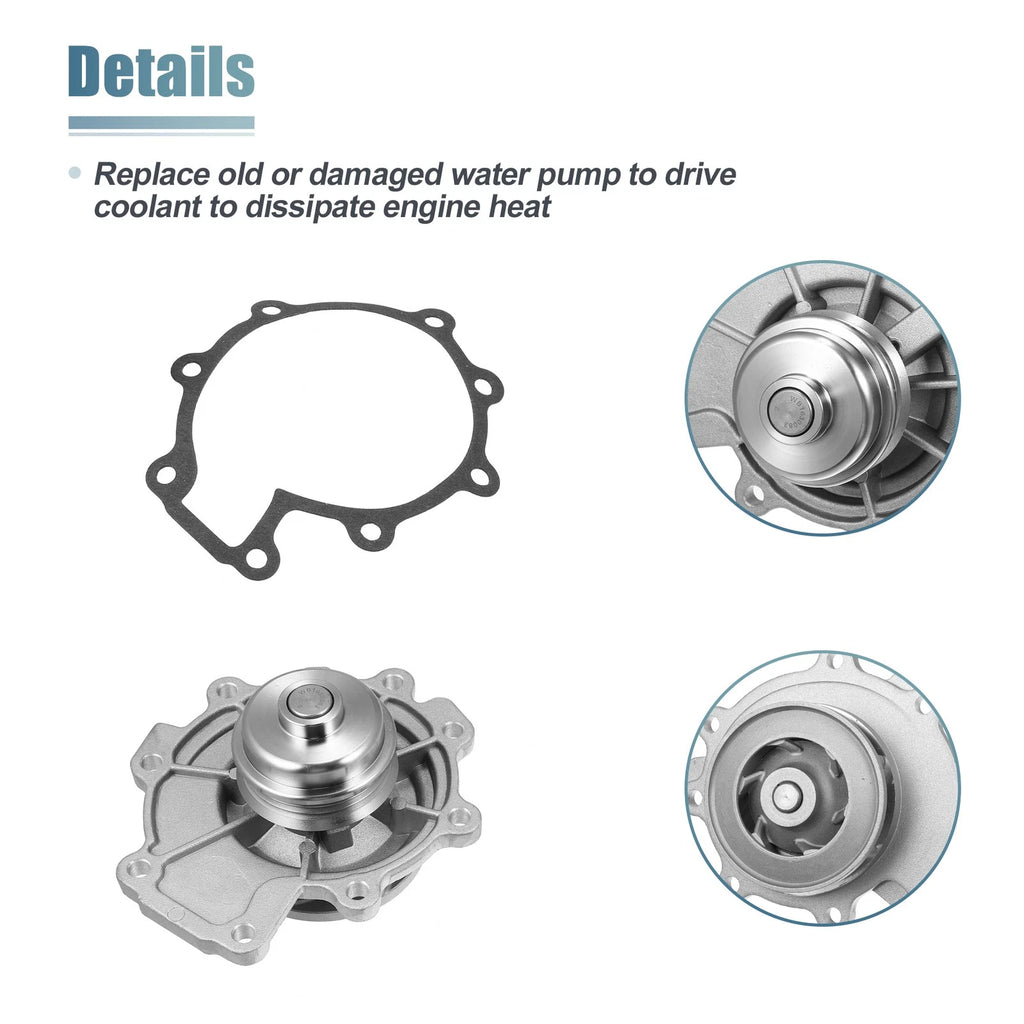 Water Pump AW4132 for Mercury Sable (2003–2005) & Mazda MPV (2003–2006)