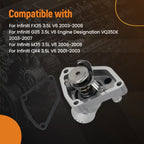 Thermostat Assembly for Infiniti FX35 G35 M35 (2003–2008) 212004W01B Aluminum Alloy