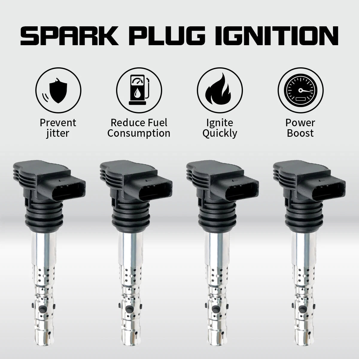 Set of 4 Ignition Coils for Audi TT A4 Quattro (2001–2006) UF411