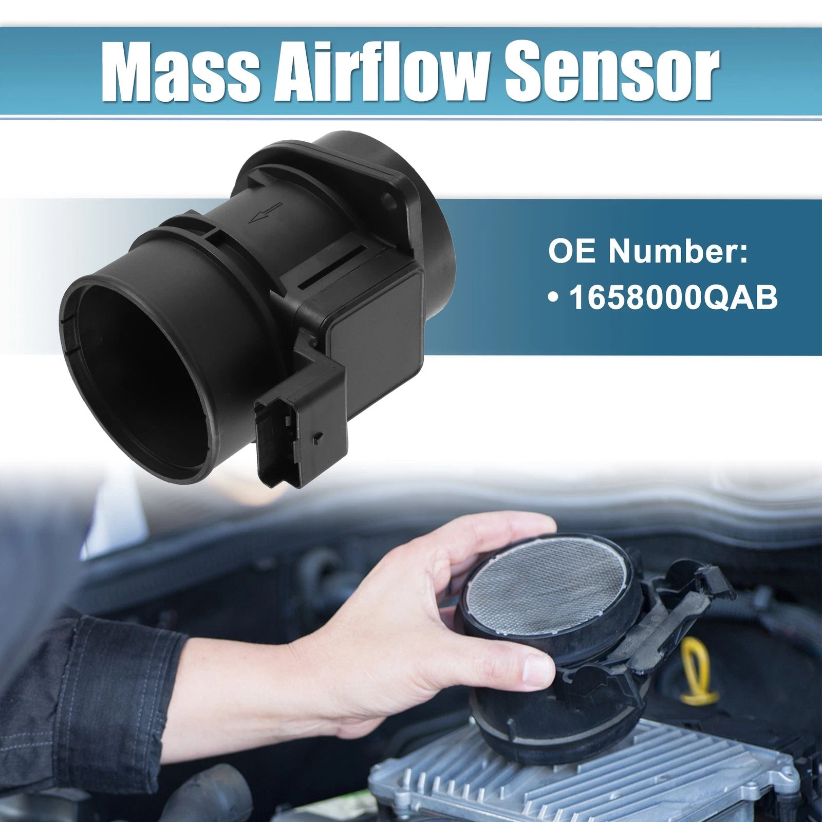 Mass Air Flow Sensor MAF for Opel Vivaro (2001–2020) No. 1658000QAB