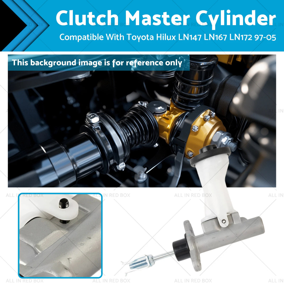 Clutch Master Cylinder for Toyota Hilux LN147R 3.0L RWD (1997–2000)