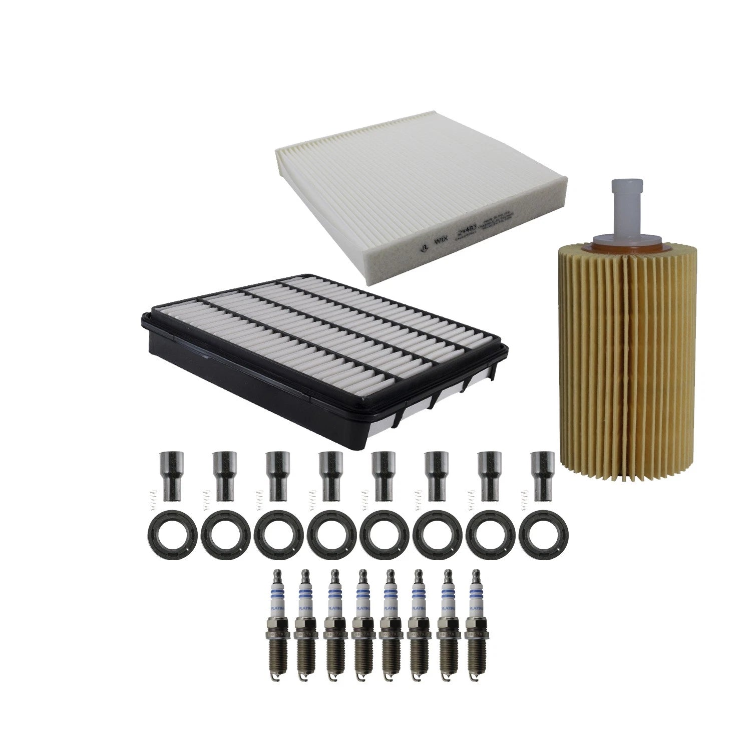 Denso Tune Up Kit with 8 Spark Plugs & Boots for LX570 Sequoia Tundra (2007–2021)