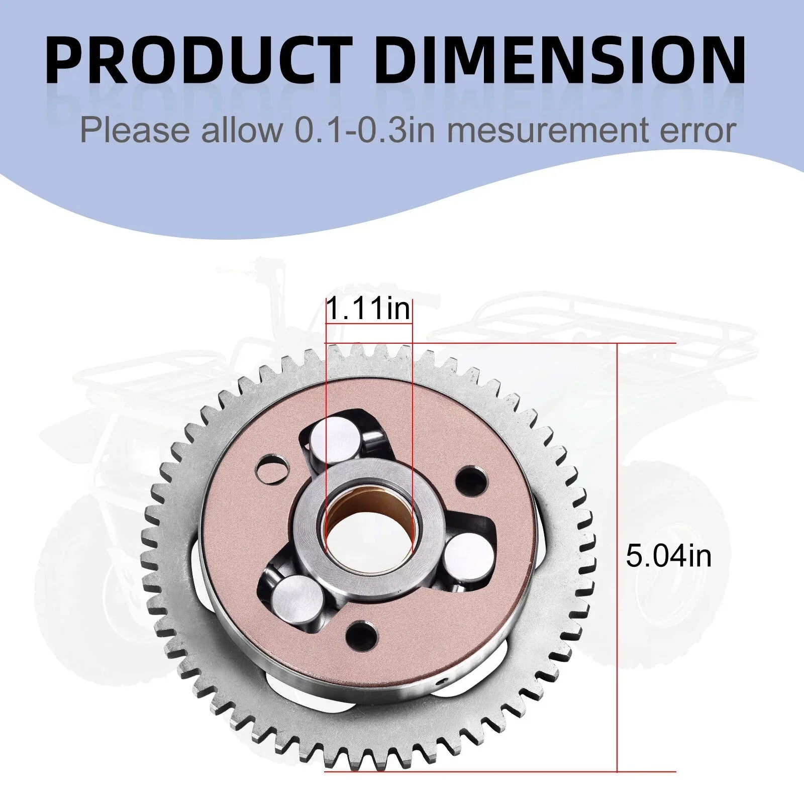One Way Bearing Starter Clutch for Yamaha Bear Tracker 250 YFM250(1999–2004)