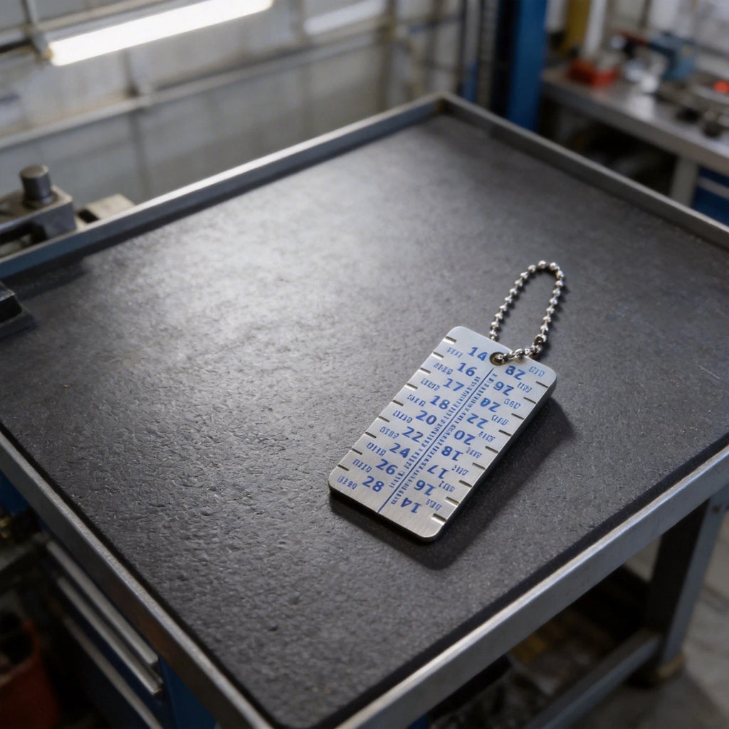 Stainless Steel Thickness Gauge with Clear Graduations for Accurate Measuring