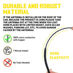 Antenna Mast for Toyota Tacoma (1995–2016) EOA, Black, Power, AM/FM