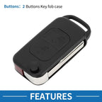Keyless Entry Remote Key Shell Case for Mercedes Benz SLK Class (2000-2004)