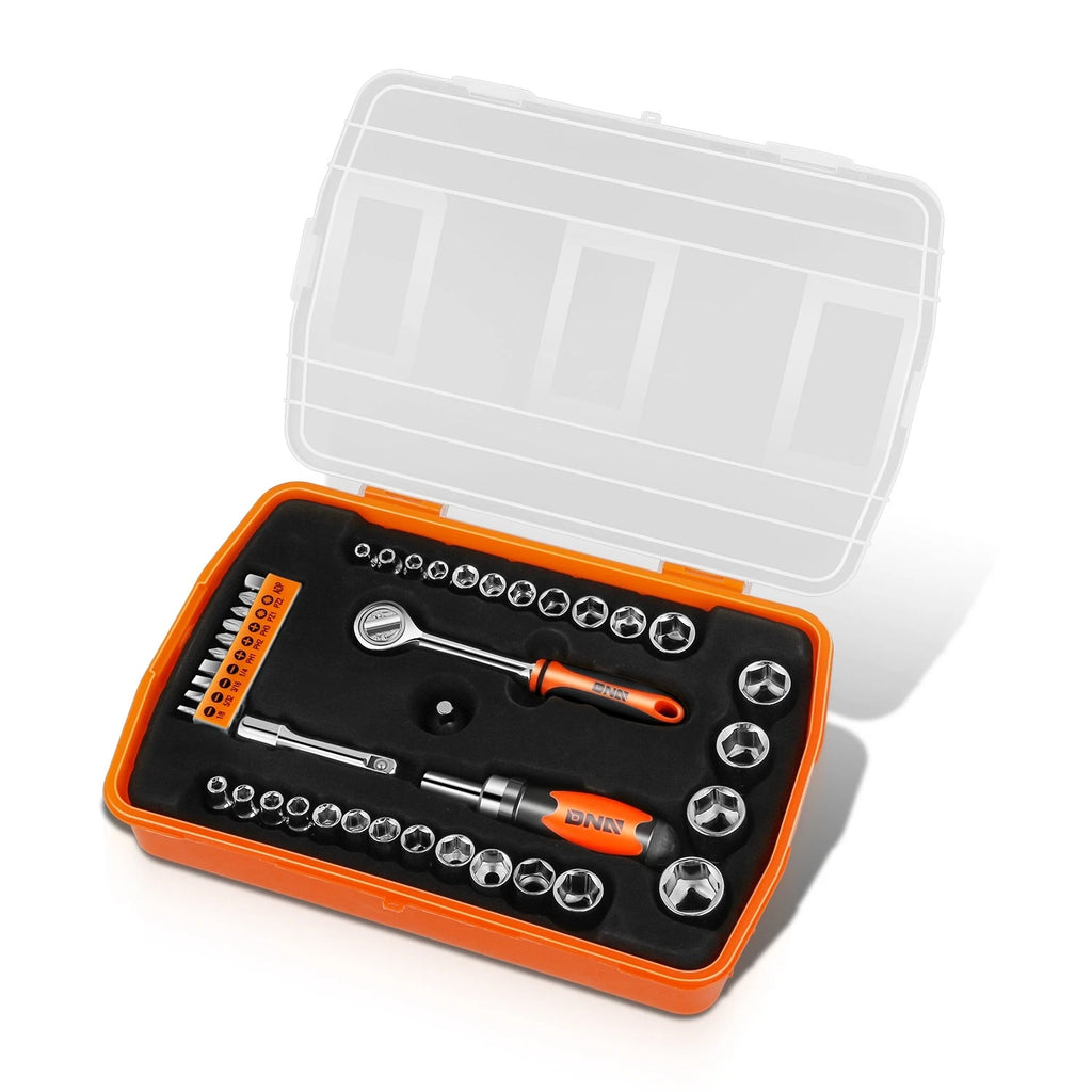 41-Piece Screwdriver Bit Set with Organizer Box for Universal Use (All Years)