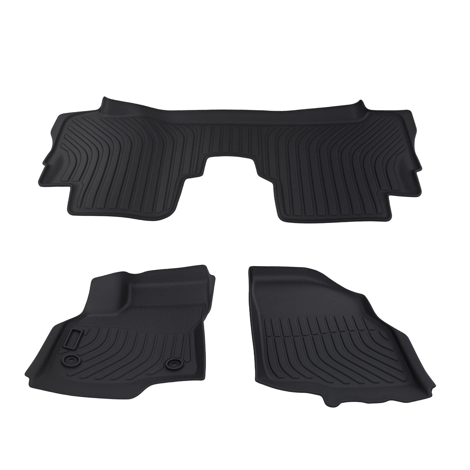 Set of 4 All-Weather Floor Mats for Chevrolet Bolt EV (2017–2023) TPE Black