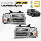 HID/Xenon Headlight Set for Lincoln Navigator (2007–2014) Left+Right Pair