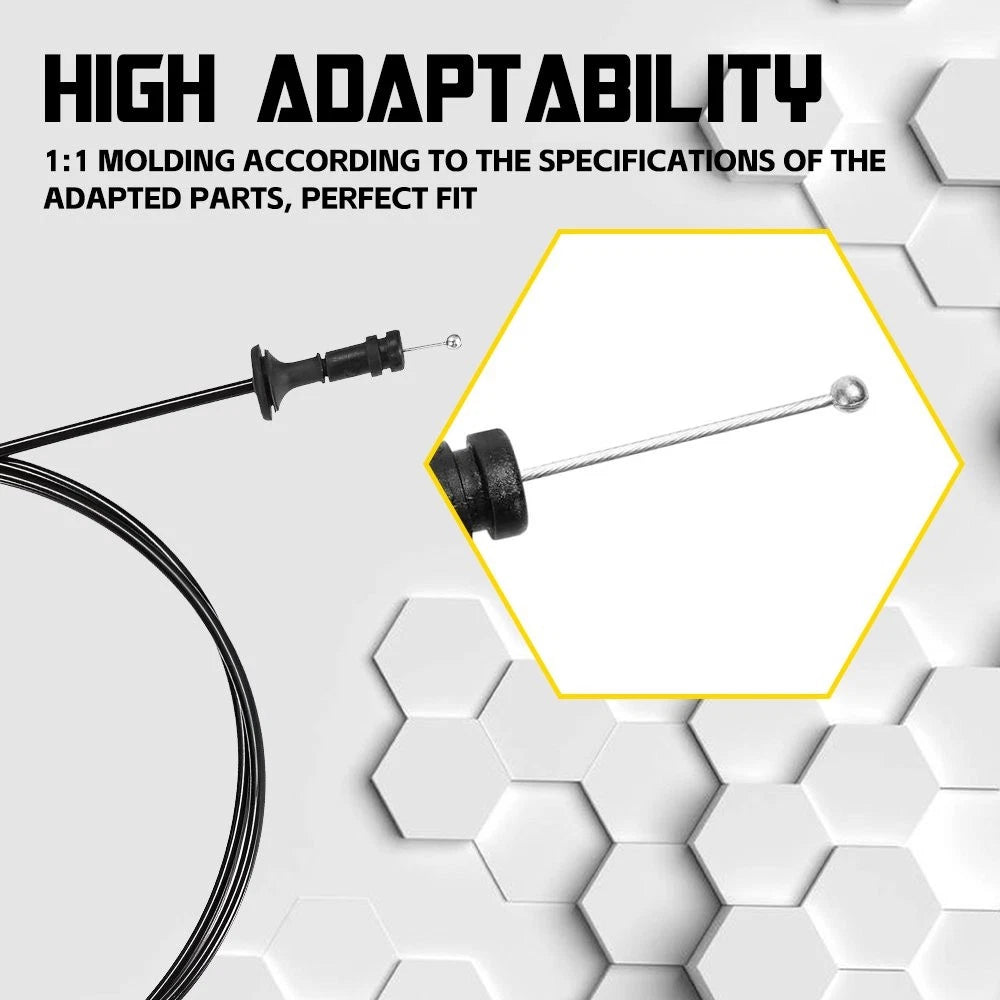 Hood Release Cable w/ Handle for Oldsmobile Pontiac Buick Chevy (1981–1989)