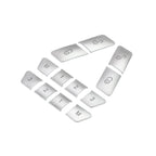 Inner Door Lock Switch Button Cover Trims for Mercedes-Benz E-Class W212 (2010-2015)