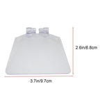 2X Replacement Transparent Eye Shields for Safety Standards