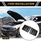 Set of 2 Carbon Fiber Pattern Engine Shroud Cover Panels for Toyota Tundra (2022–2024)