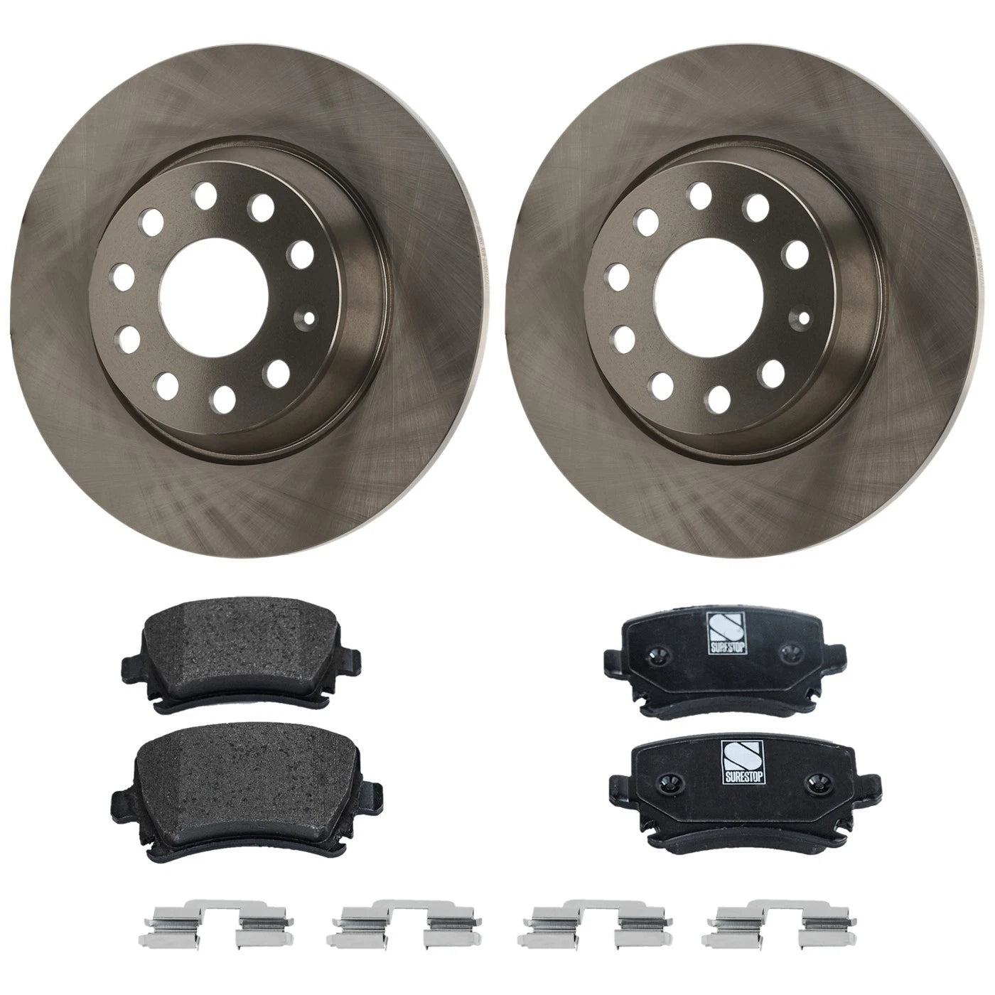Brake Disc Rotors and Pads Kit for VW Tiguan Jetta GTI A3