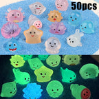 Set of 50 Mini Resin Luminous Sea Creature Figurines