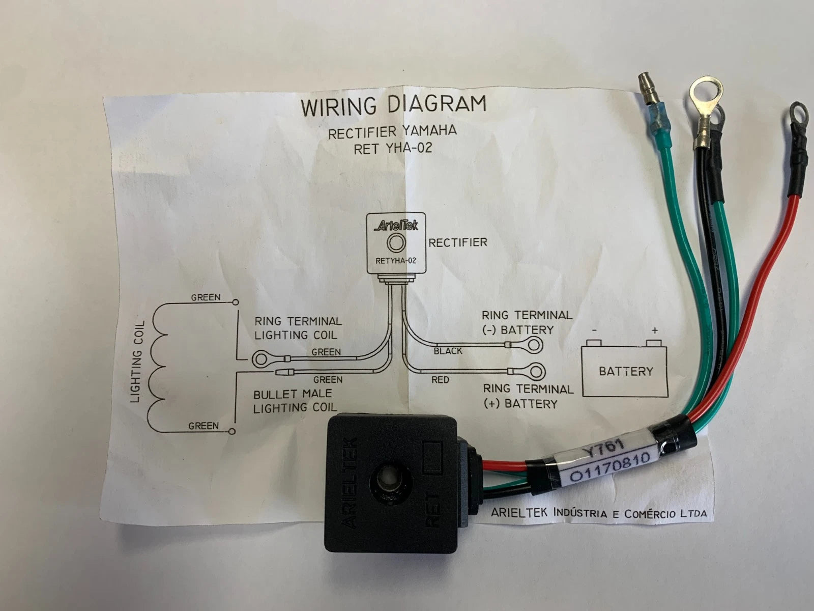 Voltage Rectifier for Yamaha Outboard 4-70HP (1985–2005) RET YHA-02