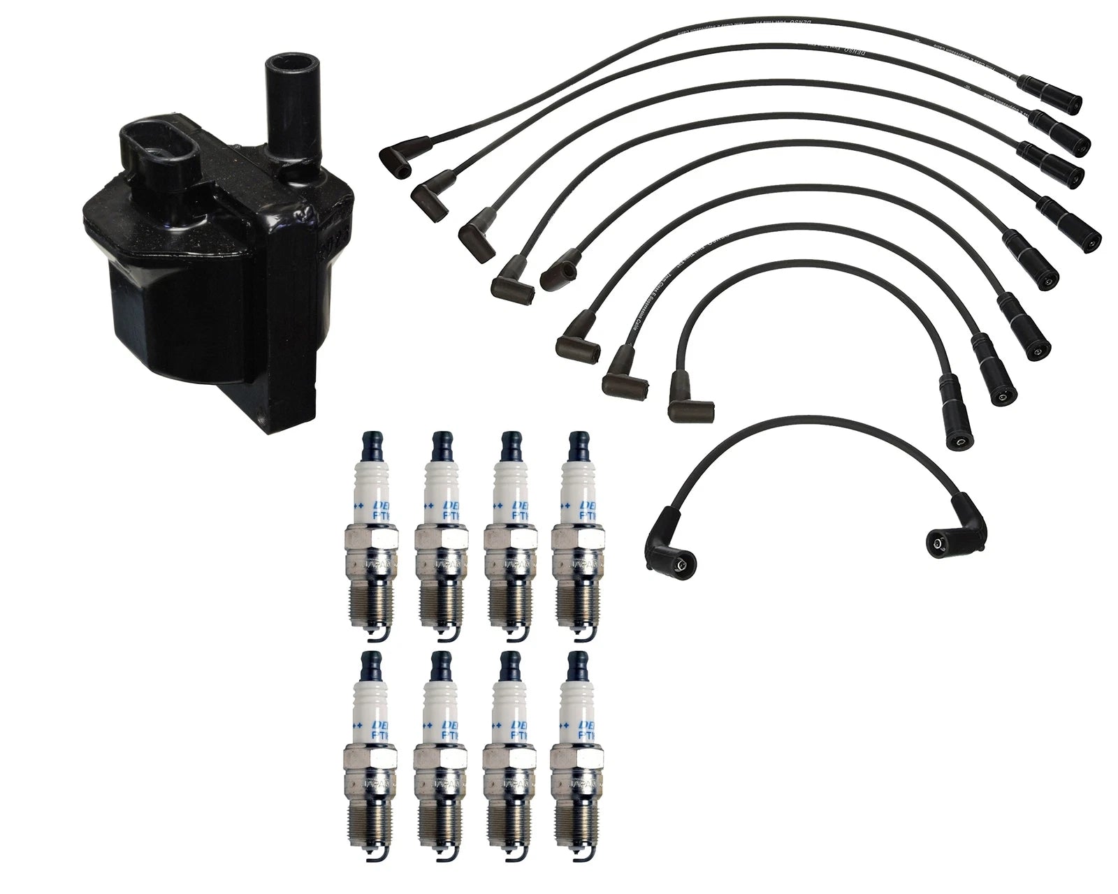 Denso Ignition Coil Wire Set 8 for GM 5.0 5.7 V8 (1996–2002)