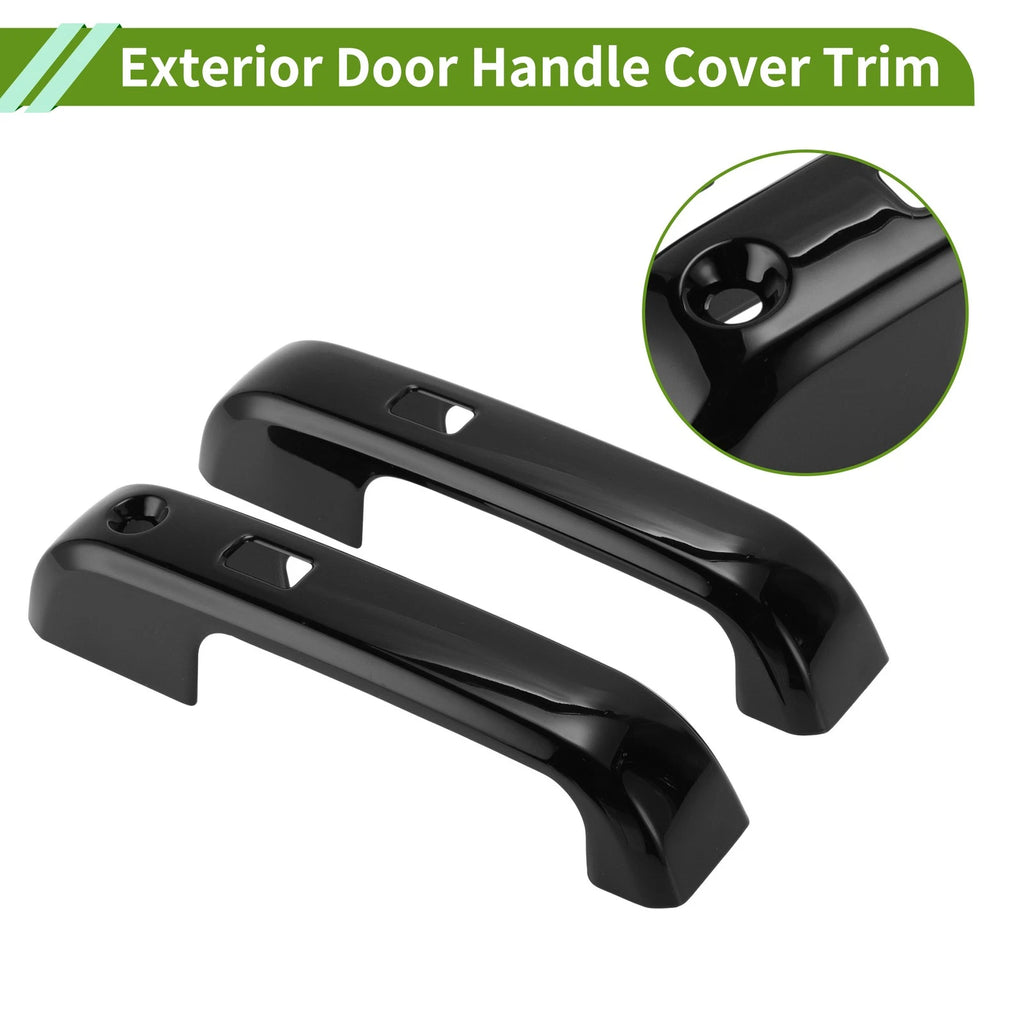 Exterior Door Handle Cover Trim for Ford F150 3DR (2015–2023) Glossy Black