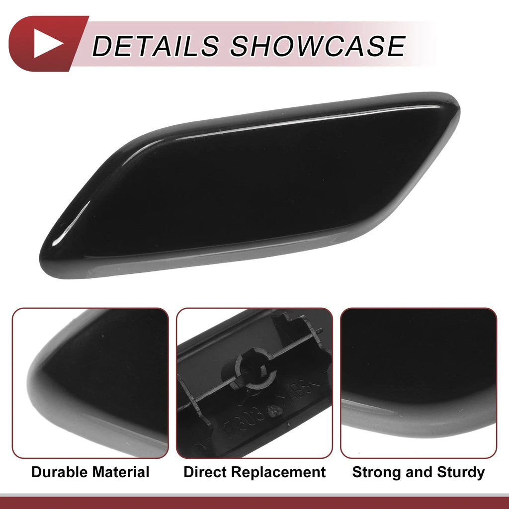 Front Left Washer Nozzle Cover Cap for Honda CR-V (2009–2011) Black