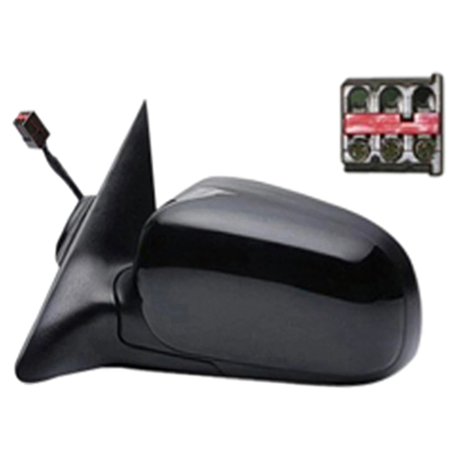 Power Door Mirror Driver Side Replacement Ready to Paint for Toyota (2005–2015)
