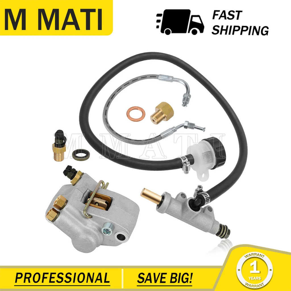 Rear Brake Caliper & Master Cylinder Hose for Polaris Sportsman (2000–2008)