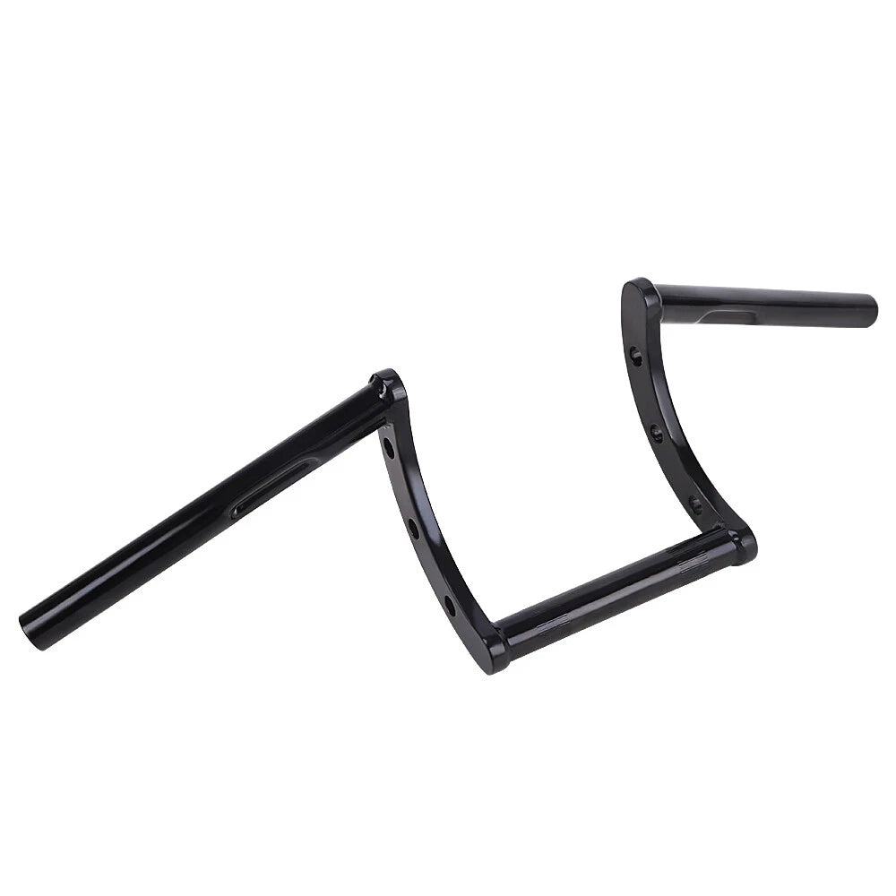 1" Black/Chrome Z Bar Drag Ape Hanger Handlebars for Suzuki Harley (Universal)