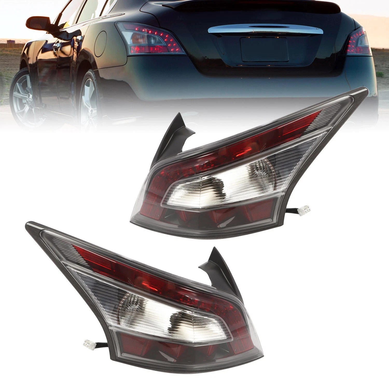 Set of 2 Tail Lights for Nissan Maxima (2012–2014) Halogen Type
