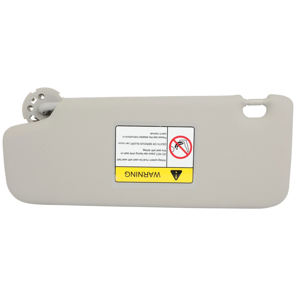 Right Side Sun Visor for Chevrolet Cruze (2016–2017) Gray, 3 Screw Holes