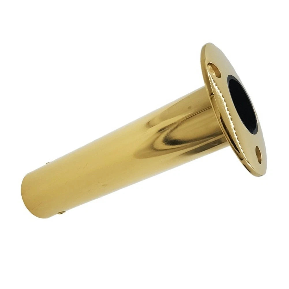 Fishing Rod Holder 316 SS Gold Elliptical Head for Boats (10.9 x 22 x 22 cm)