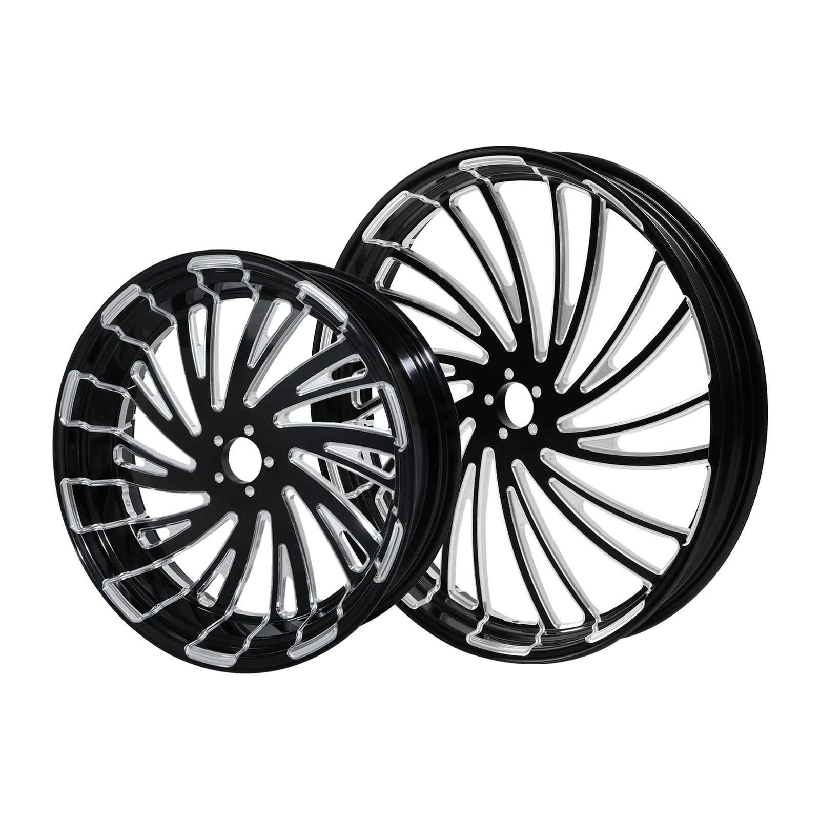 23'' Front & 18'' Rear Wheel Hub Pulley for Harley Electra Glide (2009–Present)