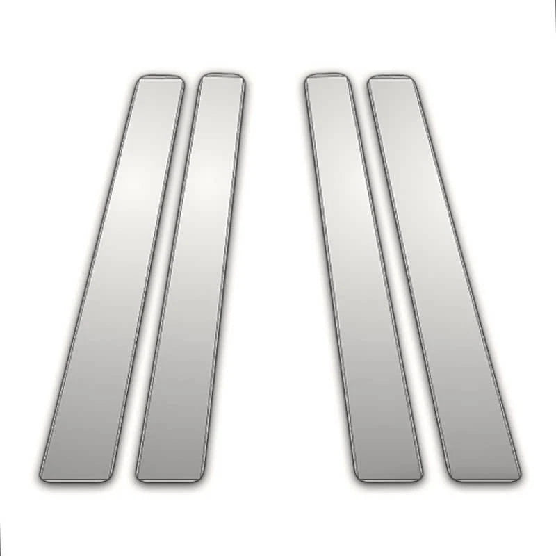 4Pc Chrome Pillar Post Covers for Kia Spectra (2004–2009)