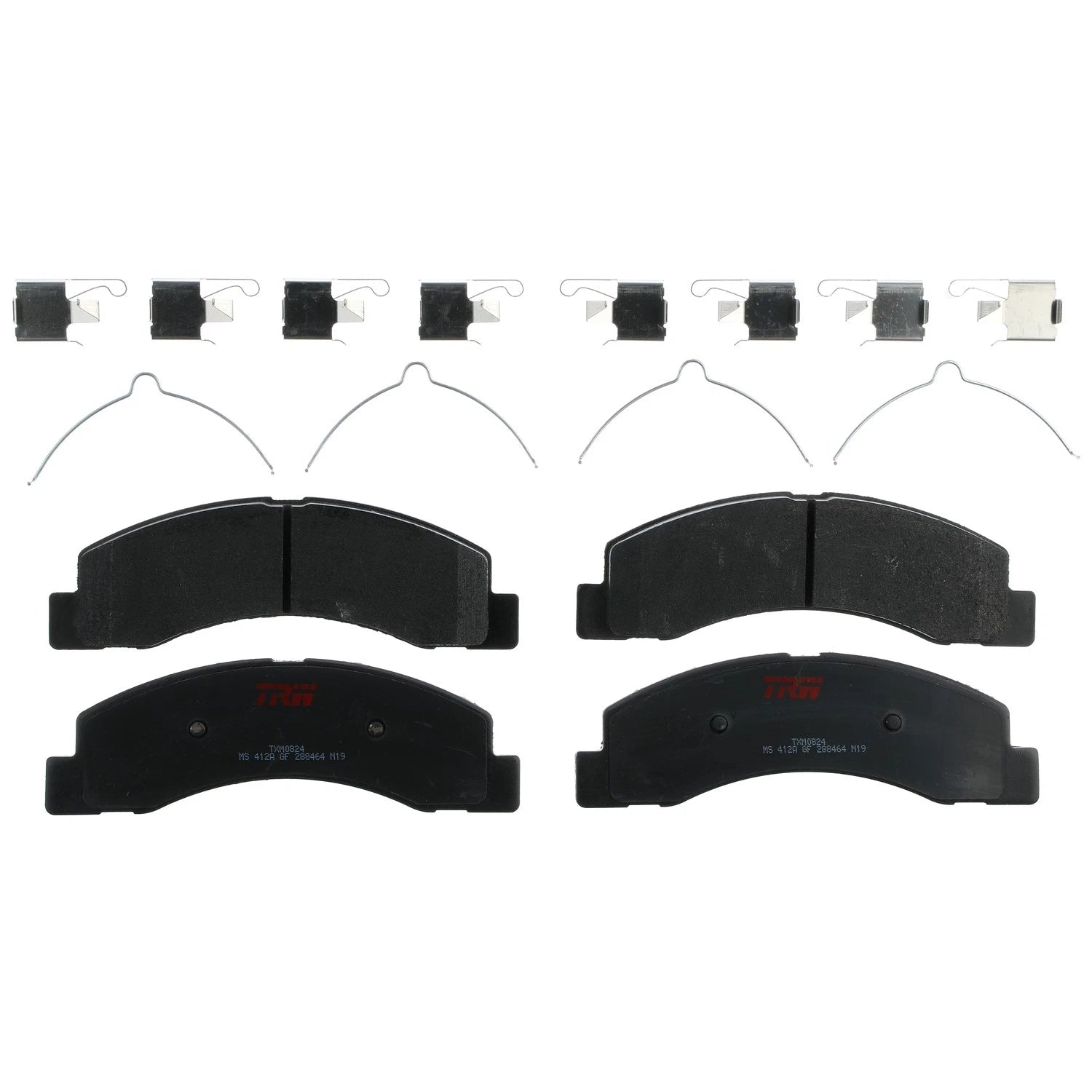 Set of 4 Disc Brake Pads for Ford F-250 Super Duty (1999–2004)