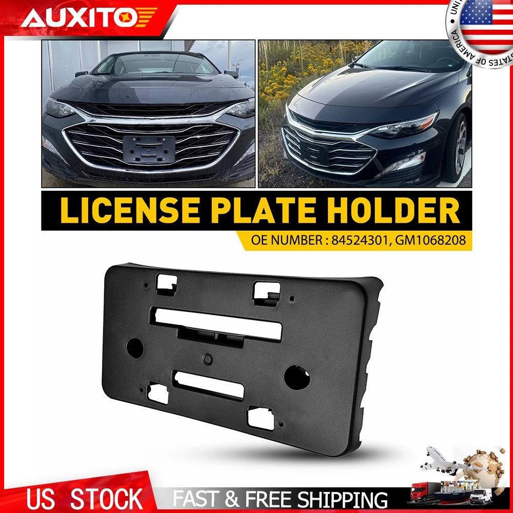 Front License Frame Bracket w/Screws for Chevrolet Malibu (2019–2025) GM1068208
